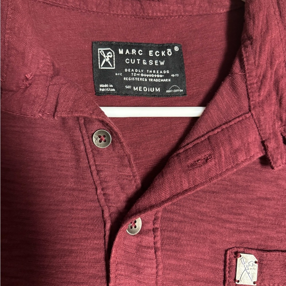 Burgundy men’s polo shirt-
